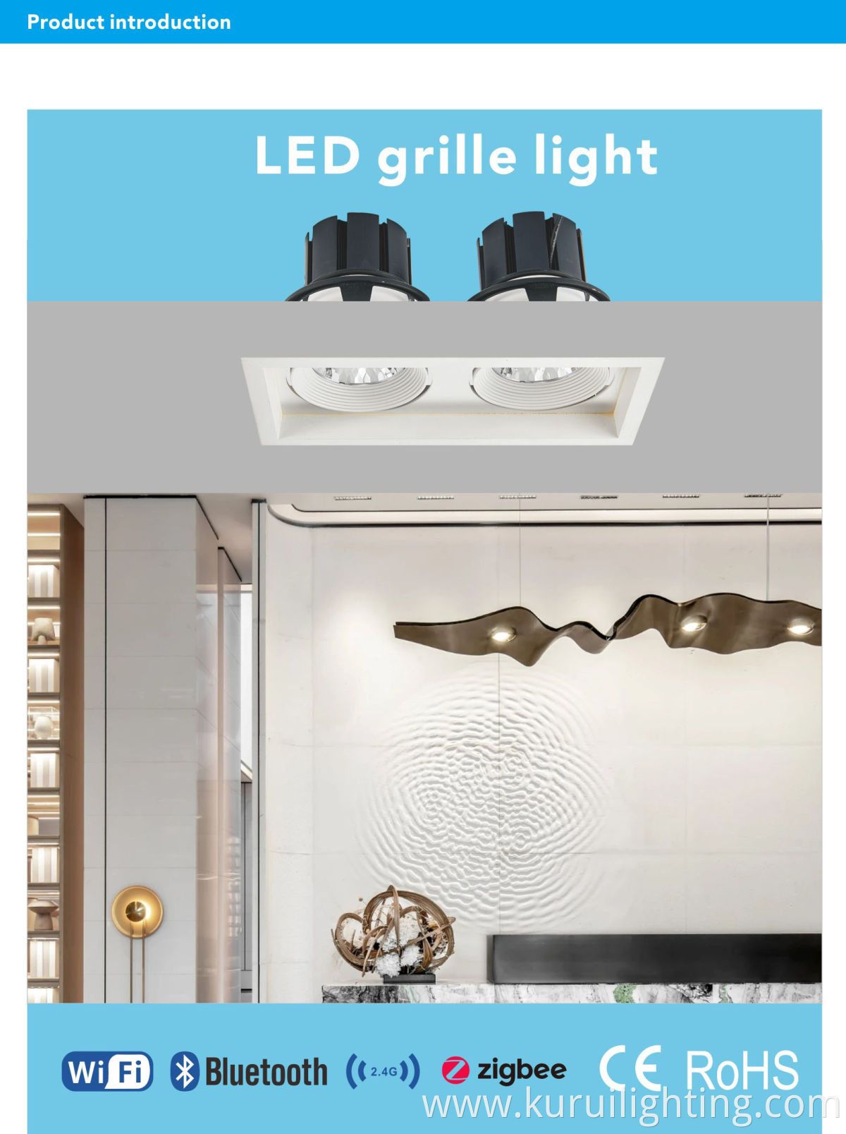 30W Aluminum Led Grille Light Details